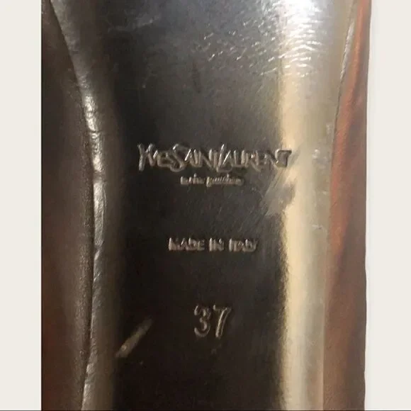 YSL Tribtoo Black heels sz 37 - Picture 6 of 10